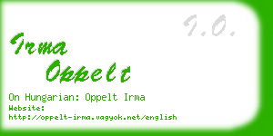 irma oppelt business card